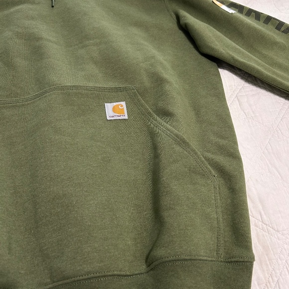 CARHARTT Loose Fit Midweight Logo Graphic Sweatshirt/Hoodie - Picture 2 of 8
